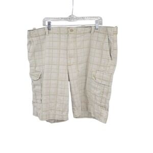 IZOD Utility Cargo Men's Shorts Antique Wash 100% Cotton Size 42